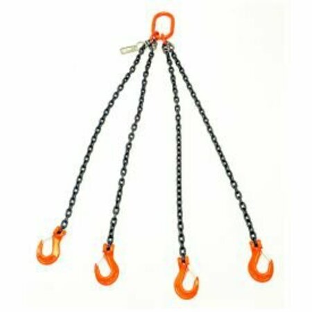 MAZZELLA Mazzella Lifting B152014 12' Quad Leg Chain Sling W/ Sling Hook S5103812Q01